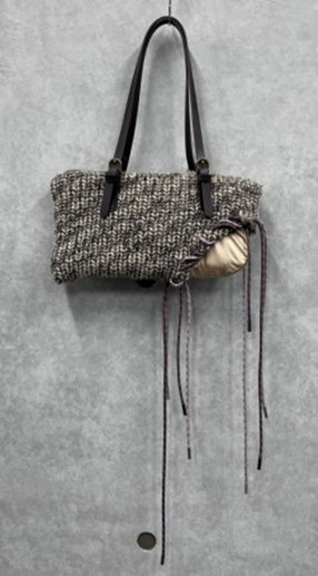 Upcycling Knit Destroyed Baguette Bag
