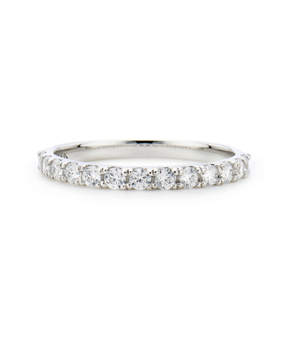 Essence Lab Diamond 14K(W) HALF Eternity Ring