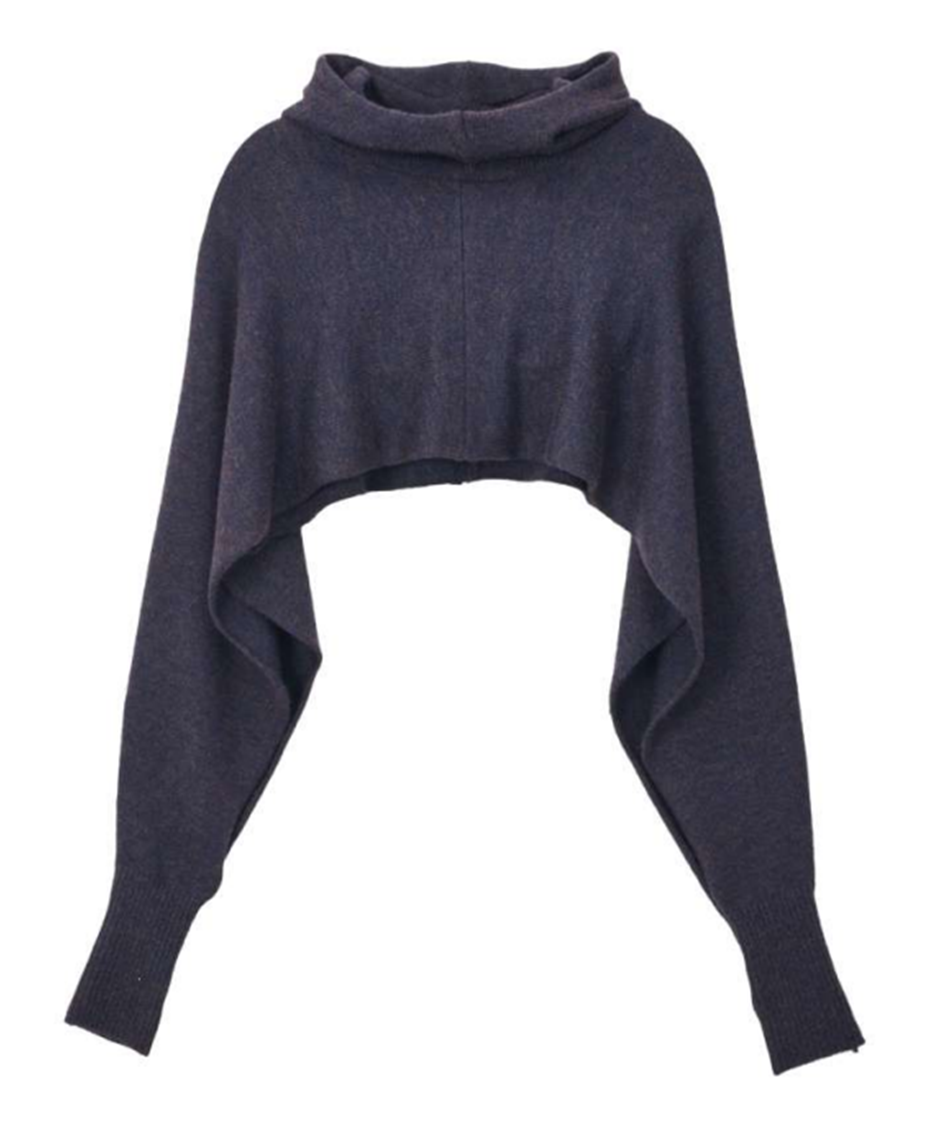 HOOD KNIT BOLERO