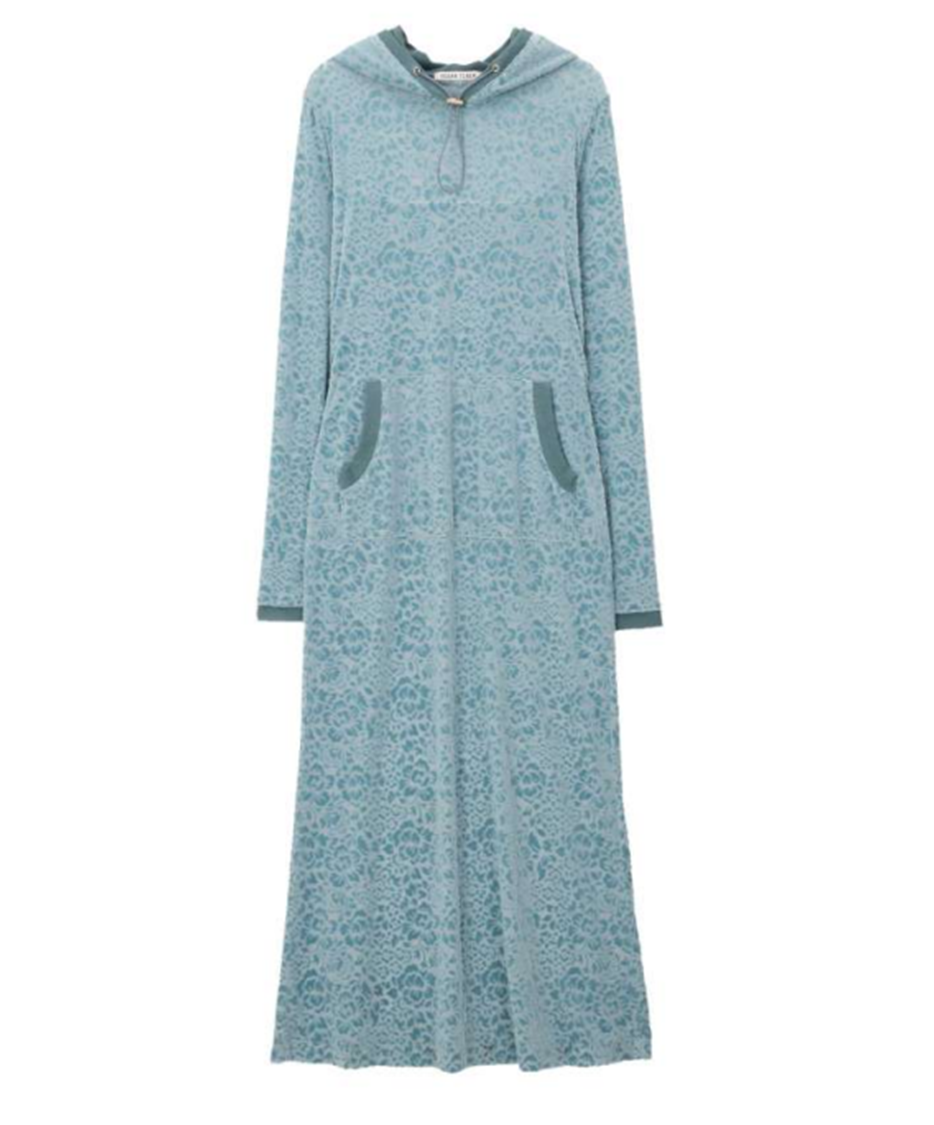 FLOWER BURNOUT DRESS