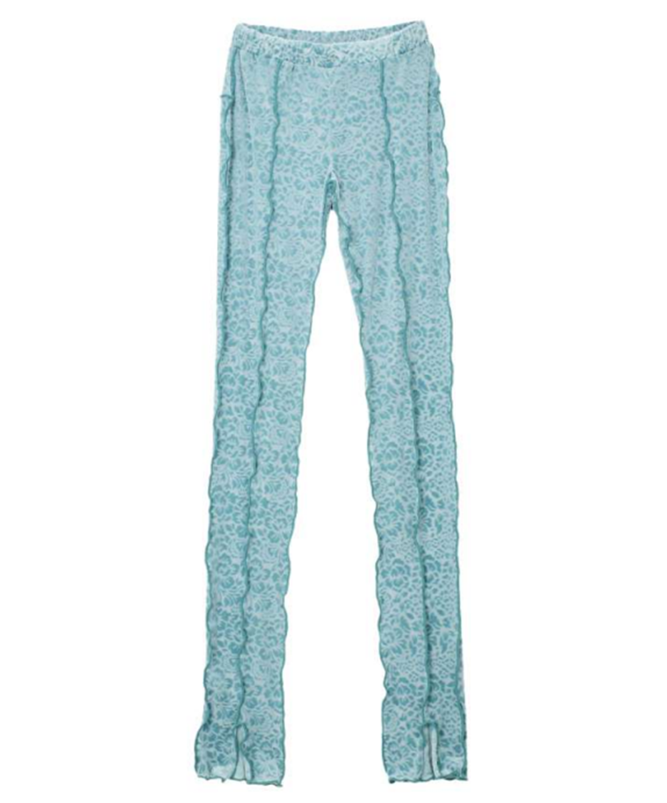 FLOWER BURNOUT PANTS