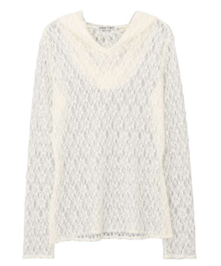 LACE HOOD T