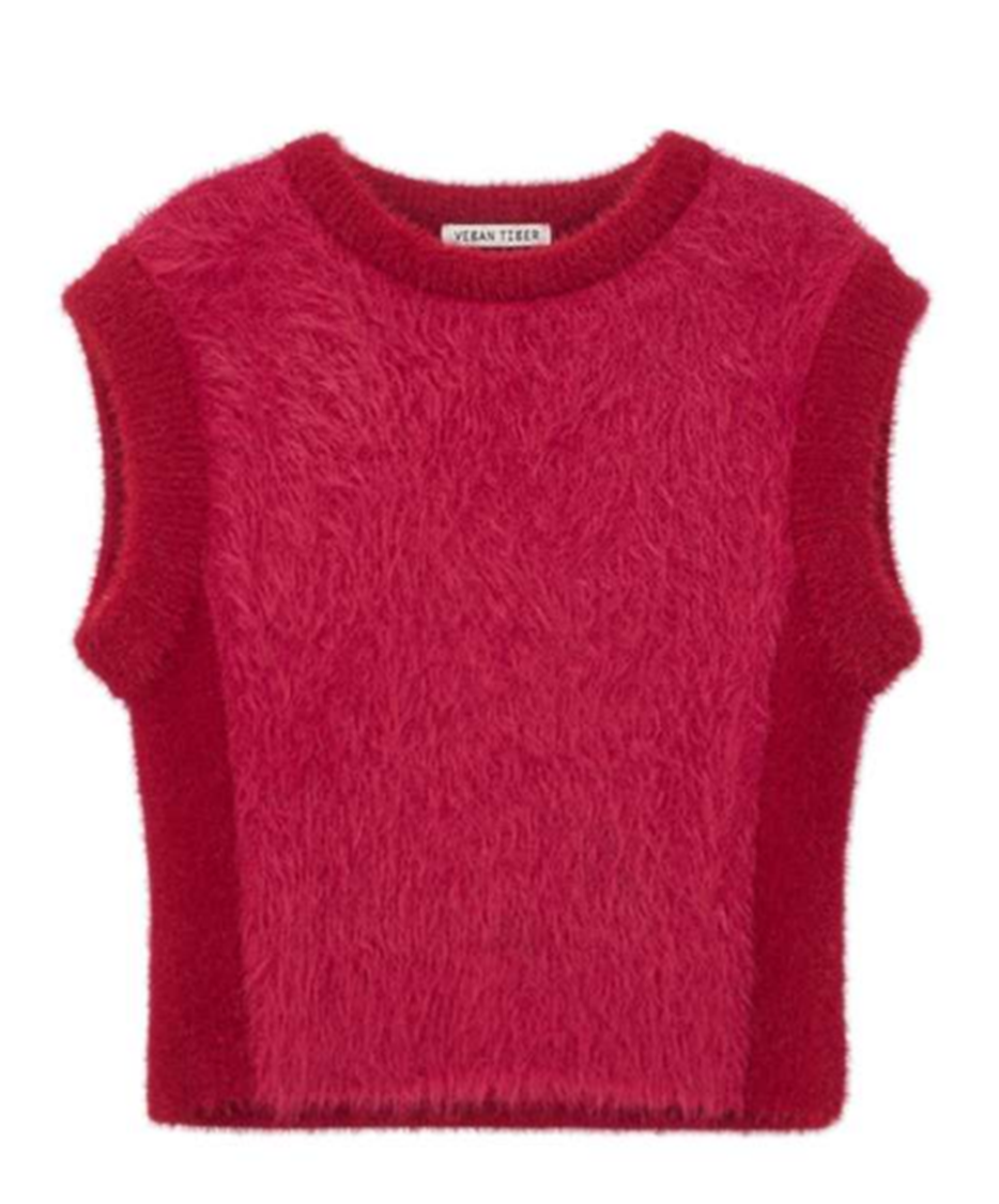 FURRY KNIT TOP