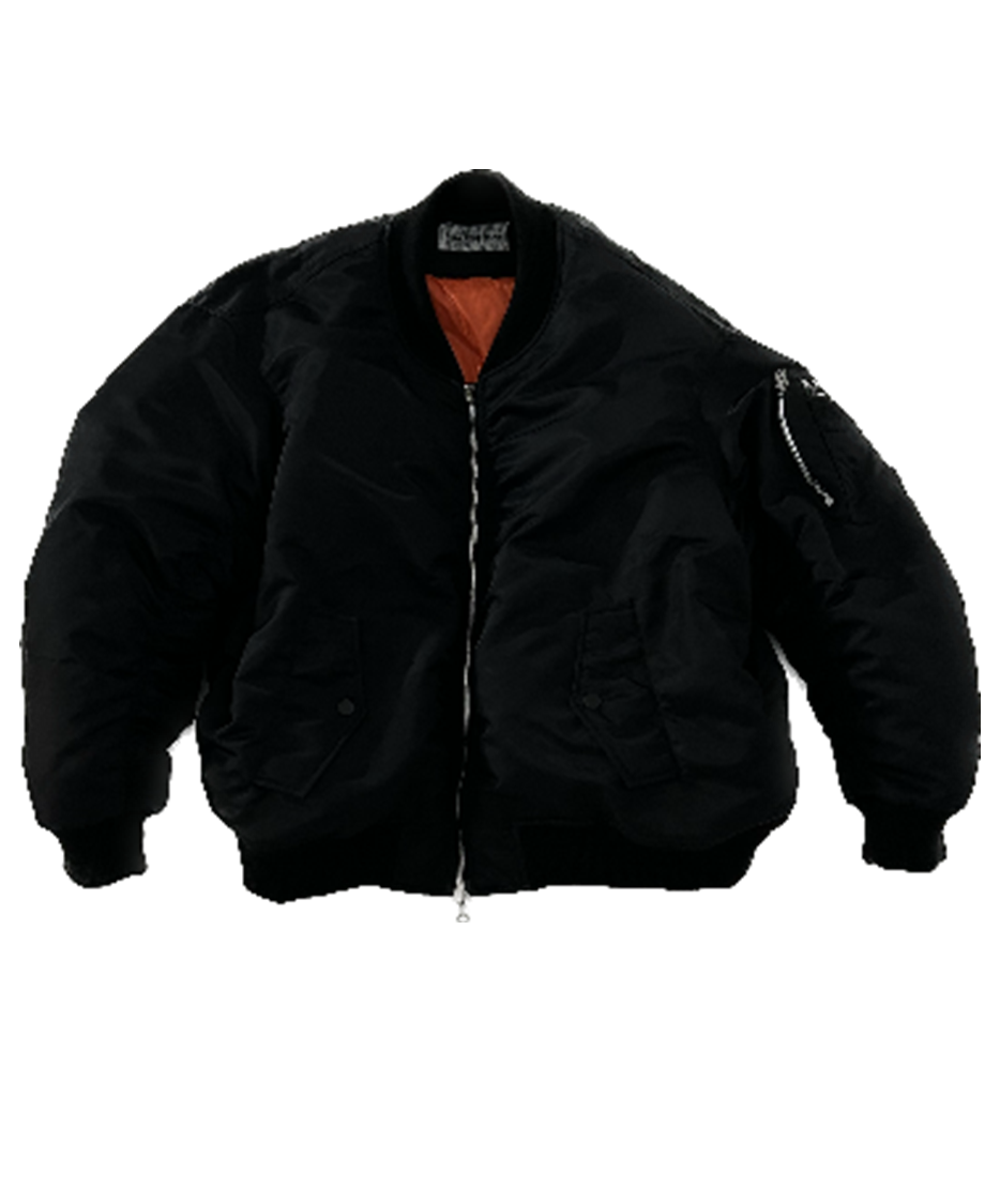Black Padded Bomber