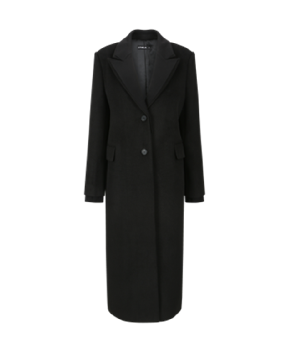 Dual Collar Coat_Black
