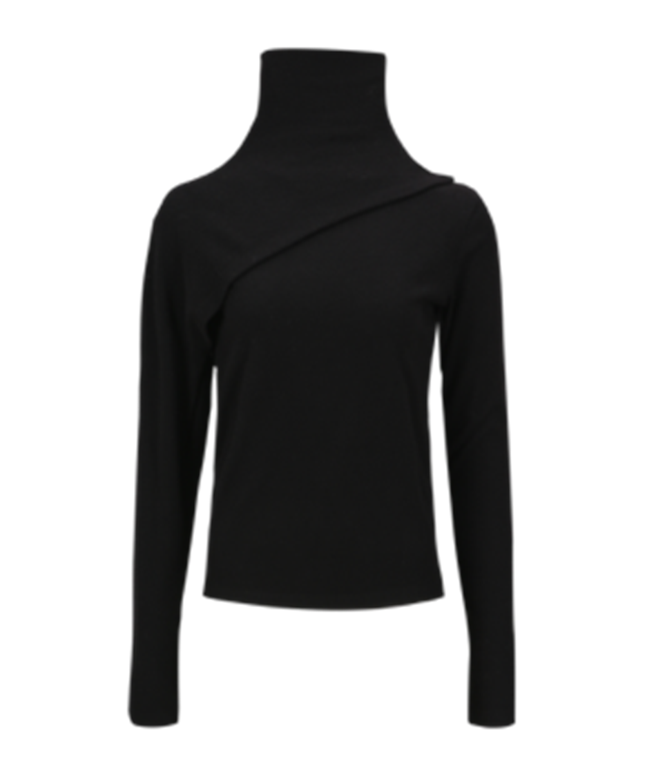 Dual-Fabric Turtleneck T-shirts
