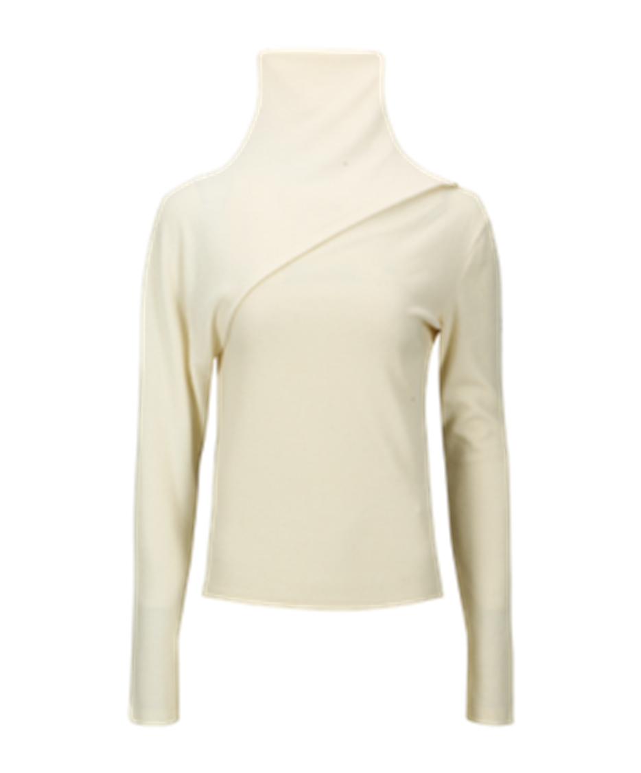 Dual-Fabric Turtleneck T-shirts