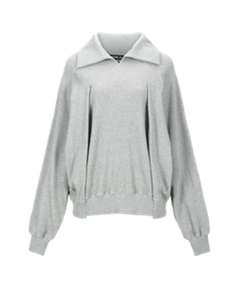 Oversized Open Collar Sweatshirts