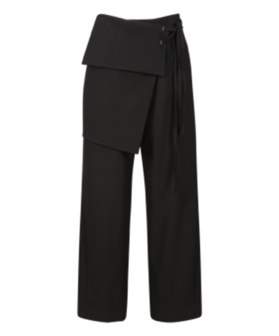 Overlay Tied Detail Trousers