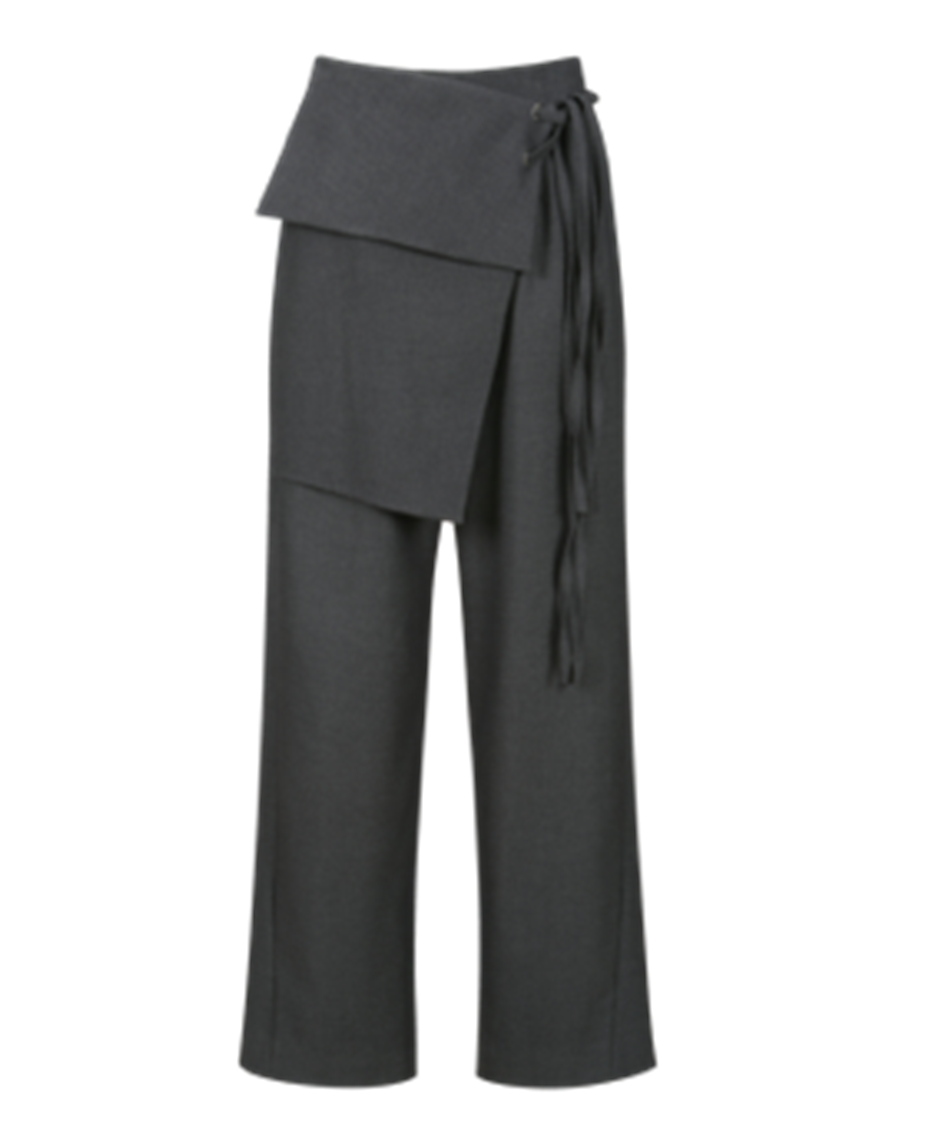 Overlay Tied Detail Trousers