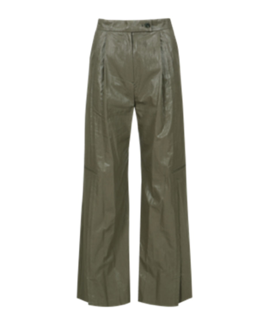 Raw-Edge Detail Semi Wide Trousers