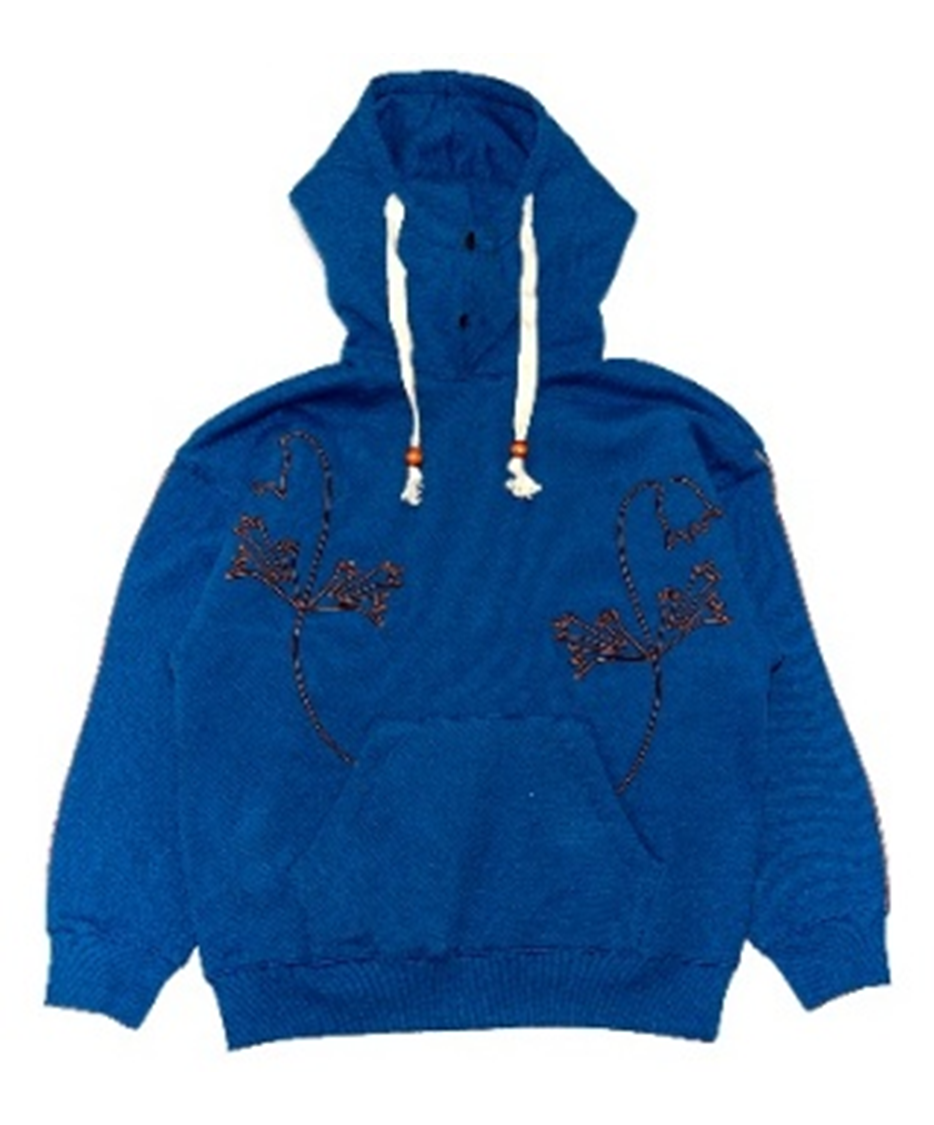 GRANDMA'S FLOWER 3D EMBROIDERED HOODIE		