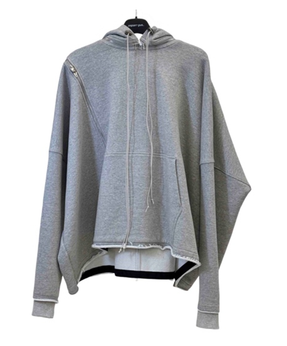 Neck&Shoulder Zipper Hoodie