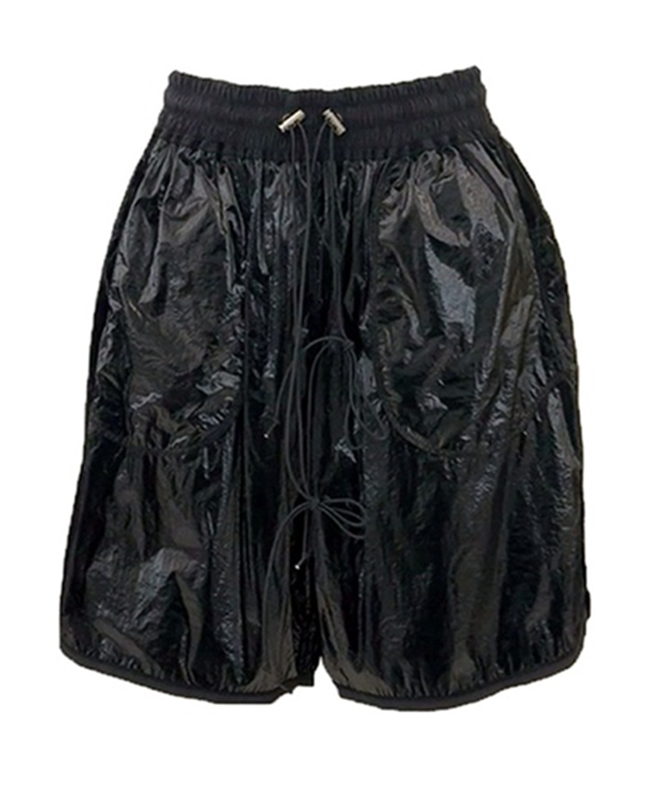 Shiny Inside out loose fit shorts