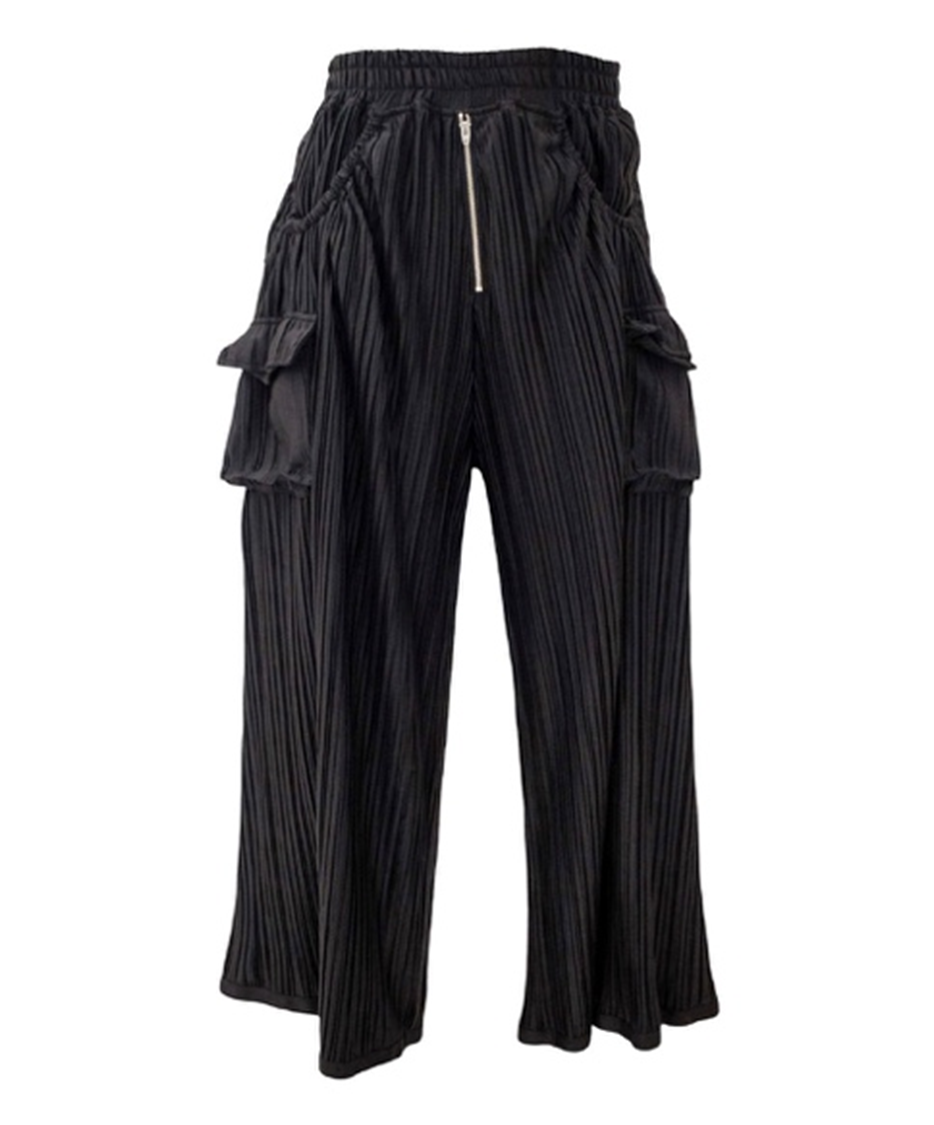 Pleated Cargo Pocket Pants 