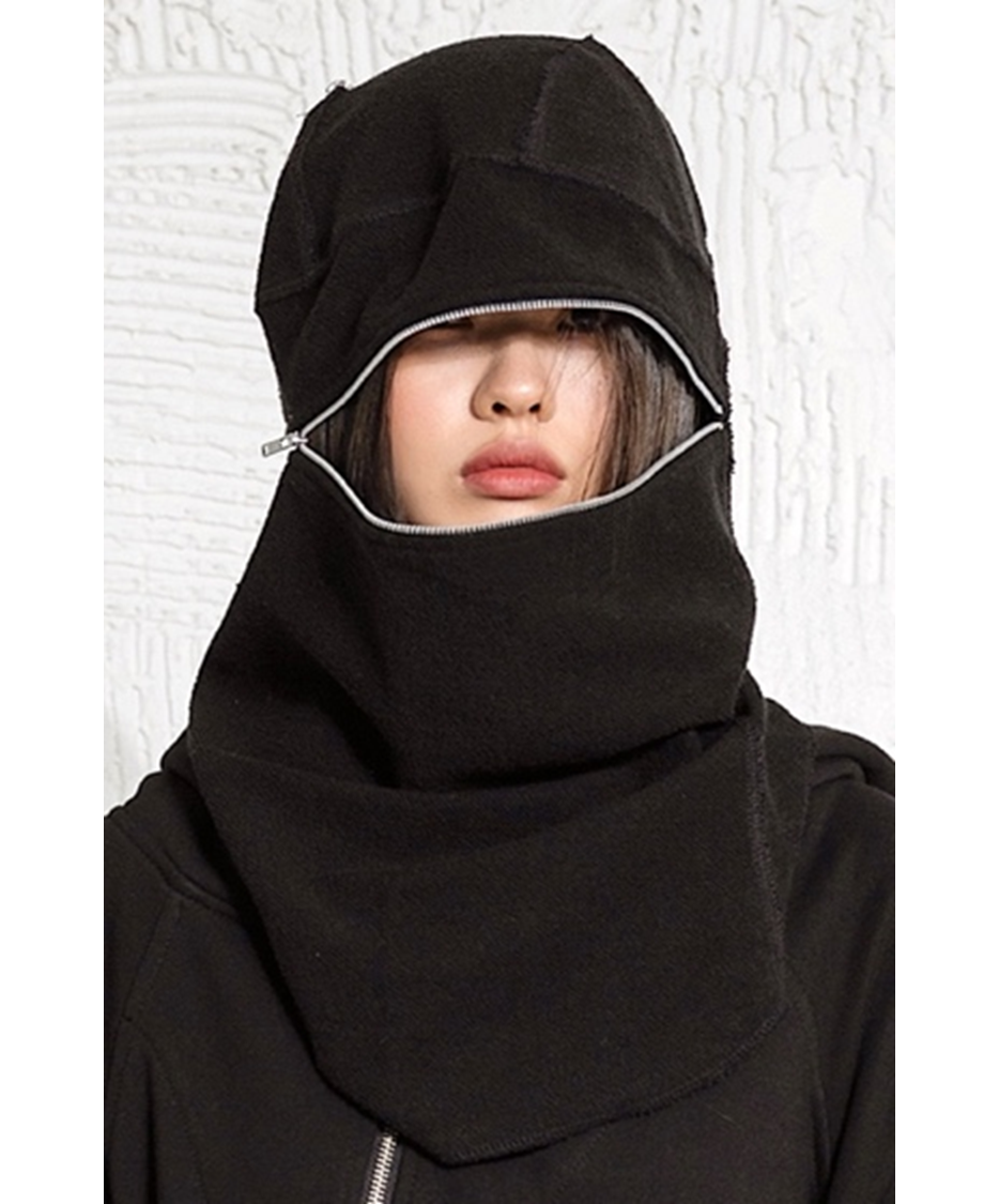 Eye zip open balaclava bk