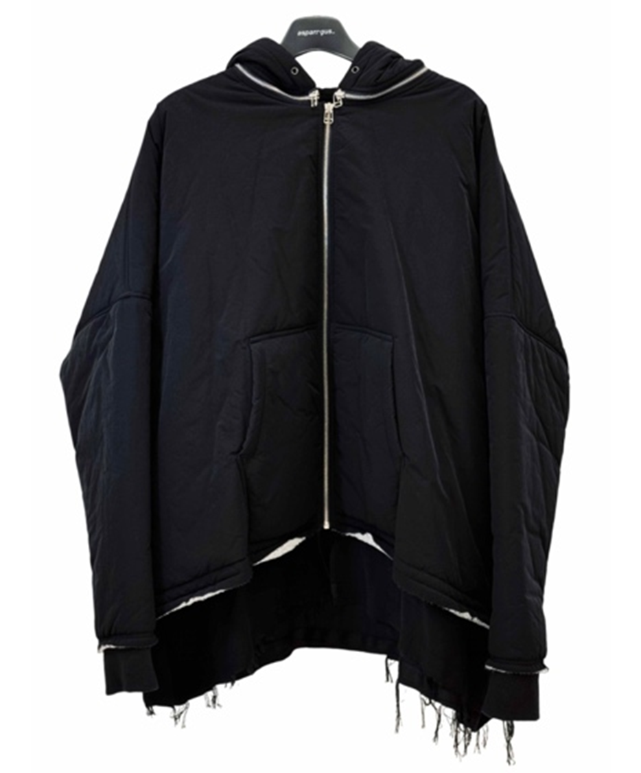 Raw Cut Padded Zip Hood Jacket