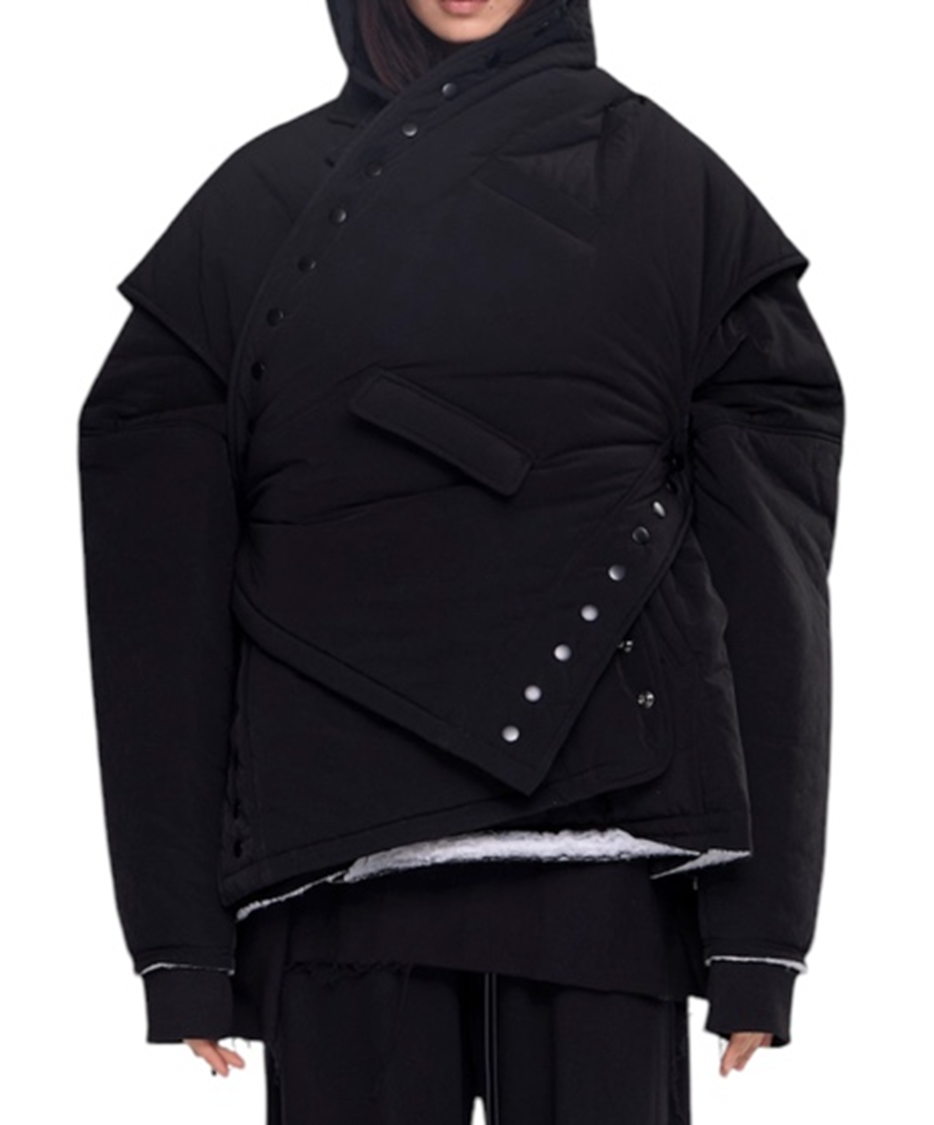 Multi Button Padded Jacket