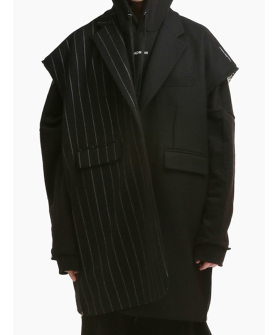Asymmetrical Sleeveless Coat