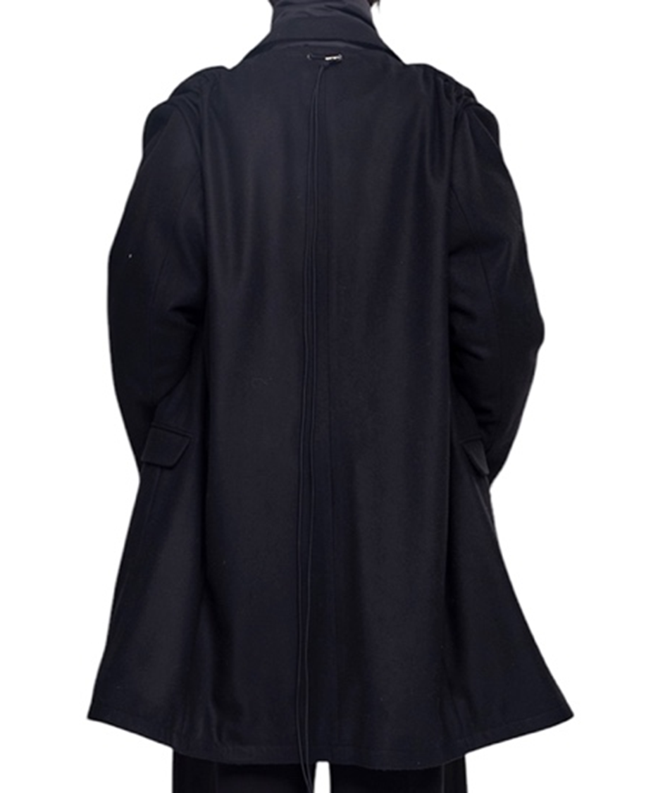 Pleated Back String Coat